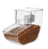 Boîte de rangement en plastique hermétique pour céréales, noix, bonbons en vrac, transparente, avec pelle
