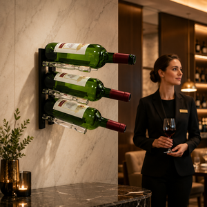 Supporti <span class=keywords><strong>in</strong></span> Acrilico Trasparente per Bottiglie di Vino, Espositori per Etichette, per Cantina, Villa, Hotel, Ristorante - Product Image 2