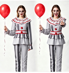 <span class=keywords><strong>Disfraz</strong></span> <span class=keywords><strong>de</strong></span> Payaso Pennywise <span class=keywords><strong>de</strong></span> Halloween <span class=keywords><strong>para</strong></span> <span class=keywords><strong>Mujer</strong></span>, Traje <span class=keywords><strong>de</strong></span> Cosplay <span class=keywords><strong>de</strong></span> Terror con Globo Rojo - Product Image 2
