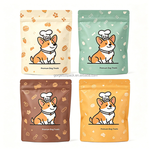 Custom Laminated Plastic Stand-Up Pouch for Pet Dog Food Treats <b>Cat</b> Food Packaging Bag - Product Image 2