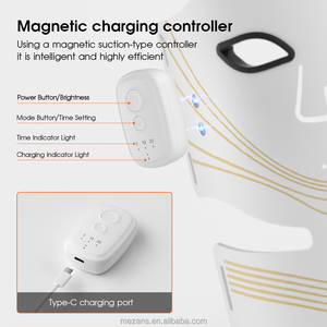 หน้ากาก LED ไร้สายคุณภาพสูง 4 สี สำหรับดูแลผิวหน้าแบบพกพา พร้อมที่ครอบ<span class=keywords><strong>คอ</strong></span> 408 หลอด<span class=keywords><strong>ไฟ</strong></span> - Product Image 4