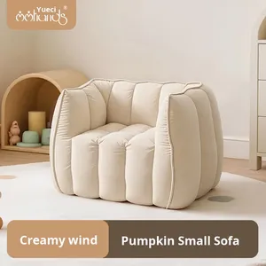 Sıcak Satış Modern Balkabağı Mikrofiber Kumaşlı Köşe Koltuk Takımı Yataklı Çocuk Koltuğu Daire Oturma Odası - Product Image 2