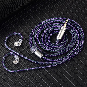 Câble de remplacement QKZ T1 plaqué argent OFC, prise dorée 3,5 mm, broche 0,75 mm, 1,2 m, tressé, pour écouteurs intra-auriculaires - Product Image 6