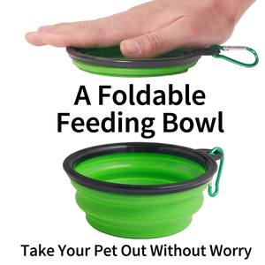 Le Duoduo Collapsible <b>Dog</b> Bowl 350ml Portable Silicone Pet Feeder For Outdoor Travel - Product Image 5