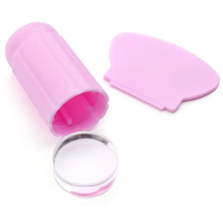 Silicone Nail Art Stamper Scraper Transparent Nail Stamp Stamping Tools