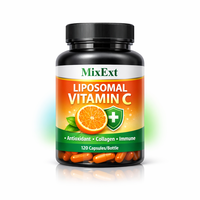 MixExtract – Nouvelles Capsules Végétaliennes Personnalisées d'Acide Ascorbique (Vitamine C) – Complément Alimentaire Liposomal Complex pour Soutenir la Santé Immunitaire et Articulaire