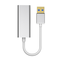 Adaptador USB 3.0 a Ethernet RJ45 de Aleación de Aluminio, Adaptador USB RJ45 de 1000 Mbps, Adaptador Hub USB