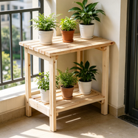 Table d'appoint pliable en bois de sapin massif de qualité supérieure, finition poncée professionnelle pour une décoration sophistiquée de la maison, du bureau ou de l'extérieur