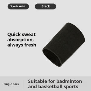 Toptan 2025 sıcak satış % 100% pamuk spor bilekliği nefes ter bandı elastik erkekler için hafif ince özel LOGO bilek desteği - Product Image 2