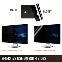 Filtro de Privacidad para Monitor de 22 Pulgadas, Protector de Pantalla Anti-Espionaje, con Filtro de Luz Azul, Anti-Reflejos, Resistente a Arañazos y Huellas Dactilares