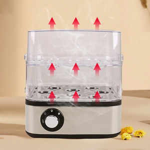 Cuiseur à œufs électrique intelligent et compact, double couche, automatique, silencieux, écologique et économe en énergie, pour 8 œufs à cuisson rapide - Product Image 5