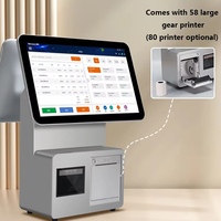 Sistema POS con Pantalla Táctil de 15.6 Pulgadas, PC Todo en Uno, Software Inteligente, Caja Registradora, Terminal POS Android para Comercio Minorista y Restaurantes