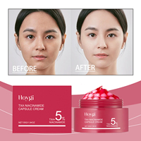 HOYGI Hot TXA Niacinamide Kapsül Kremi Traneksamik Asit %5 Niacinamide Aydınlatıcı Yüz Kremi Koyu Lekeleri Giderici Nemlendirici 55g