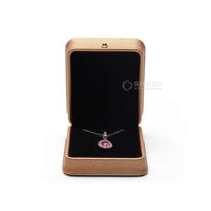 Caja de Joyería Blanca de Alta Gama, Caja de Anillo de Cuero con Logotipo Personalizado, Caja de Joyería de Cuero PU para Boda, Pendientes, Pulseras, Collares - Product Image 6