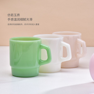 Tasses à café en verre soufflé à la main, design créatif, mugs en verre colorés, vente chaude - Product Image 5
