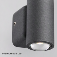 Applique murale extérieure moderne LED 10W étanche IP65 en aluminium moulé sous pression, éclairage haut et bas pour villa de luxe et façade de jardin