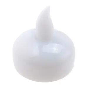 Toptan pil işletilen gerçek balmumu LED mum beyaz Tealight yüzer LED mumlar ev düğün dekorasyon için yuvarlak su geçirmez