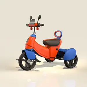 2023 nouveau design 3 roues mini bébé rose tricycle avec musique et lumière/style unique enfants mode tricycle vélo avec siège arrière