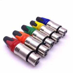 <span class=keywords><strong>Conector</strong></span> de varios colores <span class=keywords><strong>xlr</strong></span> 3 pin dmx, hembra, rojo, naranja, verde, azul, amarillo, 3 pines, macho, 3 p - Product Image 4