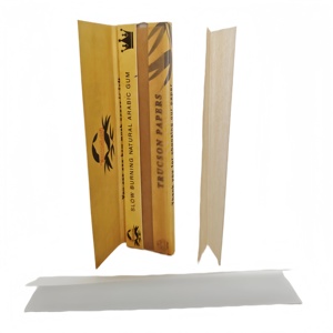 Papiers à rouler classiques TRUCSON Brown Square, format King Size, fibres naturelles, combustion lente, 32 feuilles/carnet, 50 carnets/boîte - Product Image 2