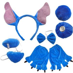 ชุดอุปกรณ์แต่งกายธีมสัตว์สำหรับงานปาร์ตี้เทศกาล SOLPOP 3 ชิ้น ประกอบด้วยที่คาดผมหูสัตว์สีเขียว มงกุฎเจ้าหญิง และสร้อยคอ สำหรับงานฮาโลวีน - Product Image 5