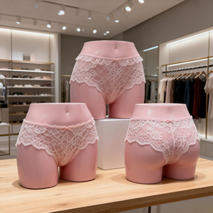 <span class=keywords><strong>Mannequin</strong></span> <span class=keywords><strong>femme</strong></span> demi-corps, plusieurs tons de peau, avec fenêtre en fibre de verre, pour sous-vêtements, short et fessier, pose yoga debout - Product Image 5