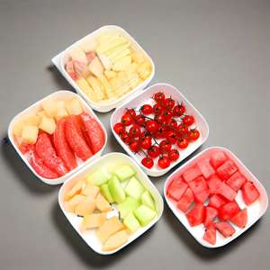 Recipiente de Papel Rectangular Desechable para Llevar Comida, Ensaladas y Fideos, de 24 oz, Precio Económico - Product Image 4