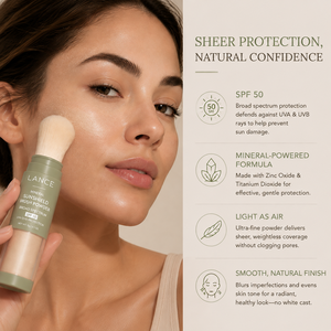 Private Label Vegan Broad Spectrum UVA UVB Protection <strong>SPF</strong> 50 Mineral Sunscreen <strong>Powder</strong> With Brush for Sensitive Manufacturer - Product Image 4