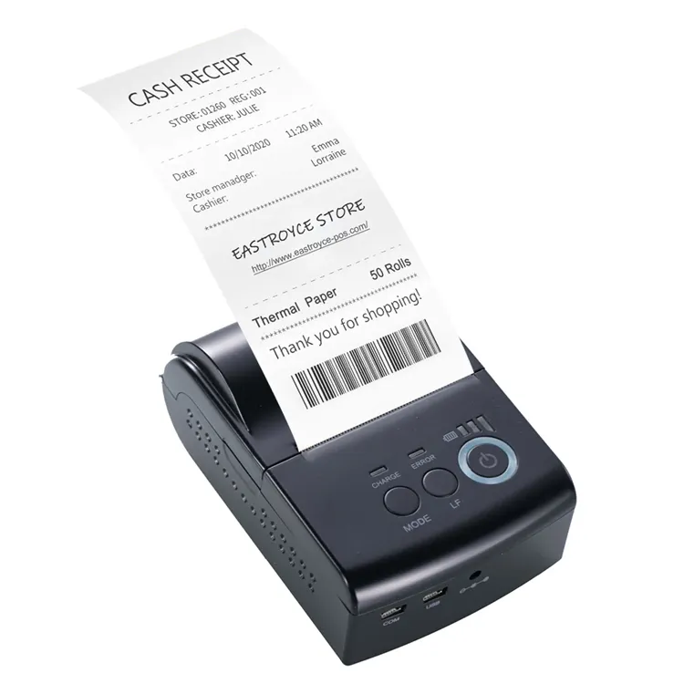 58mm Portable Mini Blue tooth Thermal Mobile Receipt Printer From Factory Exclusive Mold