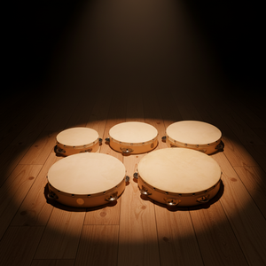 Tambourin en bois pour enfant, instrument <span class=keywords><strong>de</strong></span> musique <span class=keywords><strong>à</strong></span> percussion, jouet d'apprentissage, tambourin <span class=keywords><strong>à</strong></span> main en bois - Product Image 6