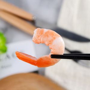 Cute Shrimp Keychain Simulation Food Keychain Funny Novelty Stylish Mini Simulated Food Shrimp Metal <b>Key</b> <b>Ring</b> <b>Key</b> Organizer - Product Image 4
