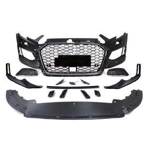 Nouvelle calandre avant Audi A3 17-19 8V S3 de haute qualité de la marque PNB, noire brillante avec trou pour ACC |   Garantie de 6 mois et expédition FedEx - Product Image 2