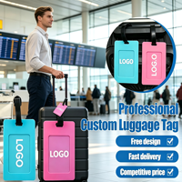 Étiquettes de bagages en cuir personnalisées de haute qualité pour fabricants, porte-passeport et ensemble d'étiquettes de bagages, étiquettes de bagages par sublimation