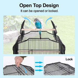 Parkit perjalanan hewan peliharaan kandang burung kandang burung kandang burung luar ruangan besar untuk cinta burung Budgie merpati - Product Image 4