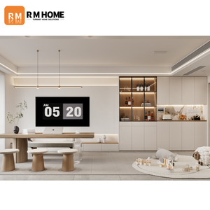 モダンで現代的な木製壁掛けテレビ台、簡単な組み立て、アパート、ホテル、ダイニング、リビングルーム向けのカスタマイズ可能な機能 - Product Image 2