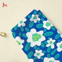 Tissu popeline en coton pur léger avec motif floral numérique pour chemise de fille/garçon