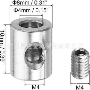 ตัวหนีบสายเคเบิลสแตนเลส Eda M4 M5 M6 M7 M9 M11 ขนาด 10 มม. พร้อมประแจหกเหลี่ยมเมตริก สำหรับใช้งานอุตสาหกรรมทั่วไป - Product Image 3
