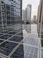 Panel Solar Transparente de Doble Vidrio con Celdas N de 440W y 23% de Eficiencia, Disponible para OEM/ODM, para Invernaderos y BIPV