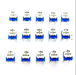 Potentiomètre réglable multi-tours Angel Tech 3296W, réglage par le haut 103 104 503 1K2K5K10K20K50K10R20R50R - Product Image 1