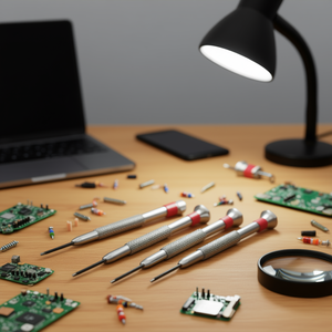 Jeu de tournevis de précision Stanley 5 pièces avec poignée rouge pour la réparation électronique - Product Image 3