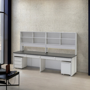 Arredamento Modulare per Laboratorio con Piano di Lavoro in Resina Epossidica, Tavoli da Laboratorio per Ospedali e Scuole - Product Image 3