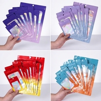 Pochette d'emballage alimentaire anti-odeur 3,5g avec logo personnalisé, refermable, holographique, découpée, en Mylar, pour sushi, lait, gelée