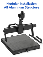 Graveur laser de bureau 3 axes KMS CNC 4540 Plus avec broche de 500W, vis à billes, haute précision, moteur de routeur CNC à broche unique et roulement