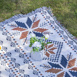 Rechteckige Bohemian-Stil Verstärkte Outdoor Camping- & Picknick-Bodenmatte Decke - Product Image 2