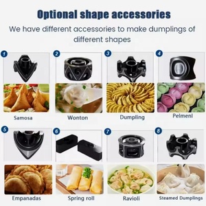 Tự Động Lớn Mini Maquina Hacer De Pierogi Pelmeni Ravioli Samosa Mùa Xuân Cuộn Bánh Bao Empanada Nhà Sản Xuất Gấp Làm Giá Máy - Product Image 3
