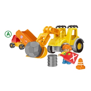 Fivestar Giáo Dục Chơi Kỹ Thuật Xe Tải Xe Mô Hình Động Vật <span class=keywords><strong>DIY</strong></span> Micro Gạch Đồ Chơi Mini Xây Dựng Khối Xe Đồ Chơi Cho Trẻ Em - Product Image 4