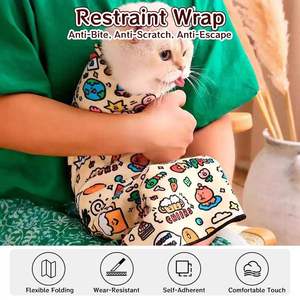 ถุงรัดตัวป้องกันการกัด ข่วน หลบหนี สำหรับแมว ผ้ารัดตัวสำหรับกรูมมิ่งสัตว์เลี้ยง ผ้าพันตัวสัตว์เลี้ยง กรรไกรตัดเล็บ เสื้อผ้าสัตว์เลี้ยง - Product Image 3