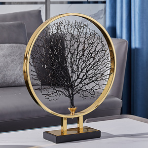 Sculpture Fer Géométrique <span class=keywords><strong>Bureau</strong></span> Mer Arbre Creative Maison Métal Décoration Couloir Pour La Maison Objets - Product Image 3