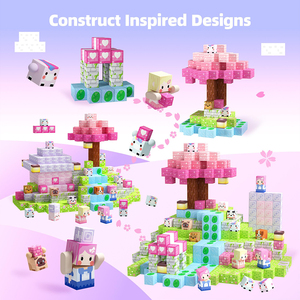 Blocs de construction magnétiques 3D, jeu magnétique sensoriel pour jouets en plastique STEM, ensemble emballé, certifié ASTM - Product Image 2