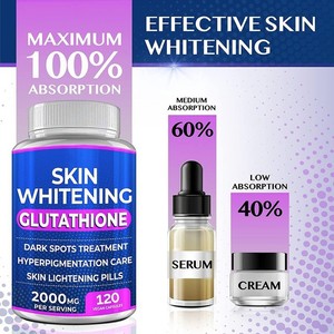 Cápsulas de Vitaminas L-Glutatión para Blanquear la Piel, 60 Unidades, para Adultos y Adolescentes, Venta Caliente, Fabricación OEM - Product Image 2
